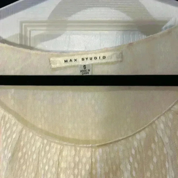 Max Studio lace detail blouse.  Girlhoodcore. Fall Feminine - Picture 3 of 5